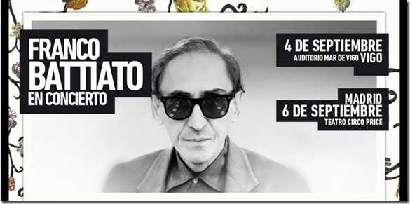 Franco Battiato in concerto a Madrid il 6 settembre 2015