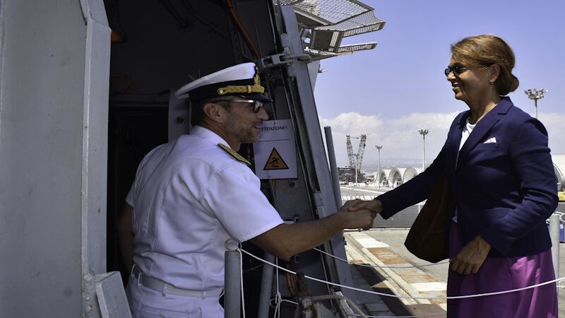 A bordo della Fregata